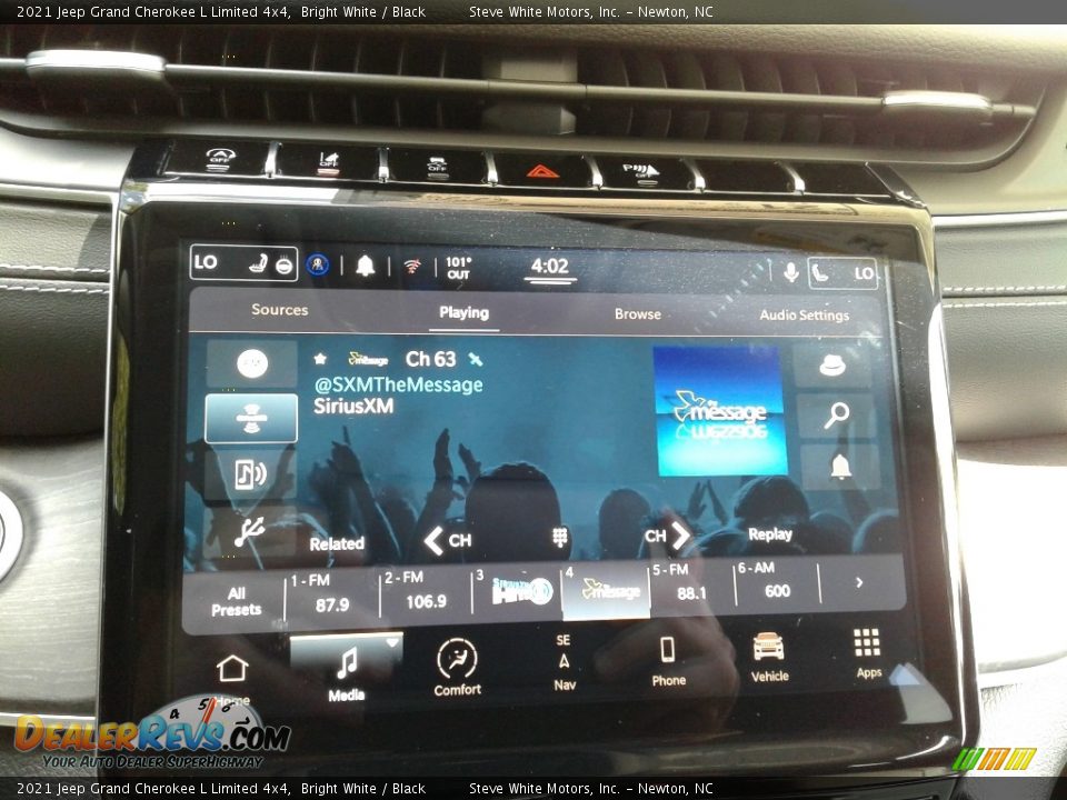 2021 Jeep Grand Cherokee L Limited 4x4 Bright White / Black Photo #24