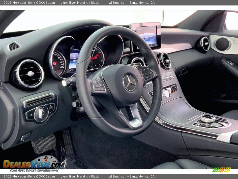 2018 Mercedes-Benz C 300 Sedan Iridium Silver Metallic / Black Photo #14