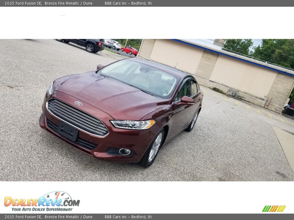 2015 Ford Fusion SE Bronze Fire Metallic / Dune Photo #4