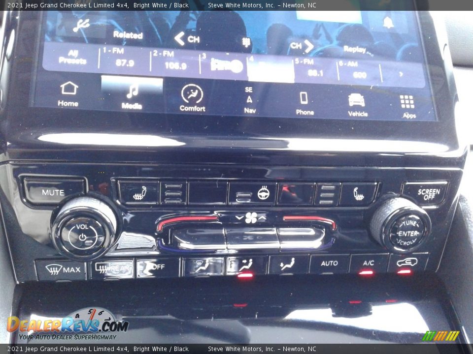 2021 Jeep Grand Cherokee L Limited 4x4 Bright White / Black Photo #27