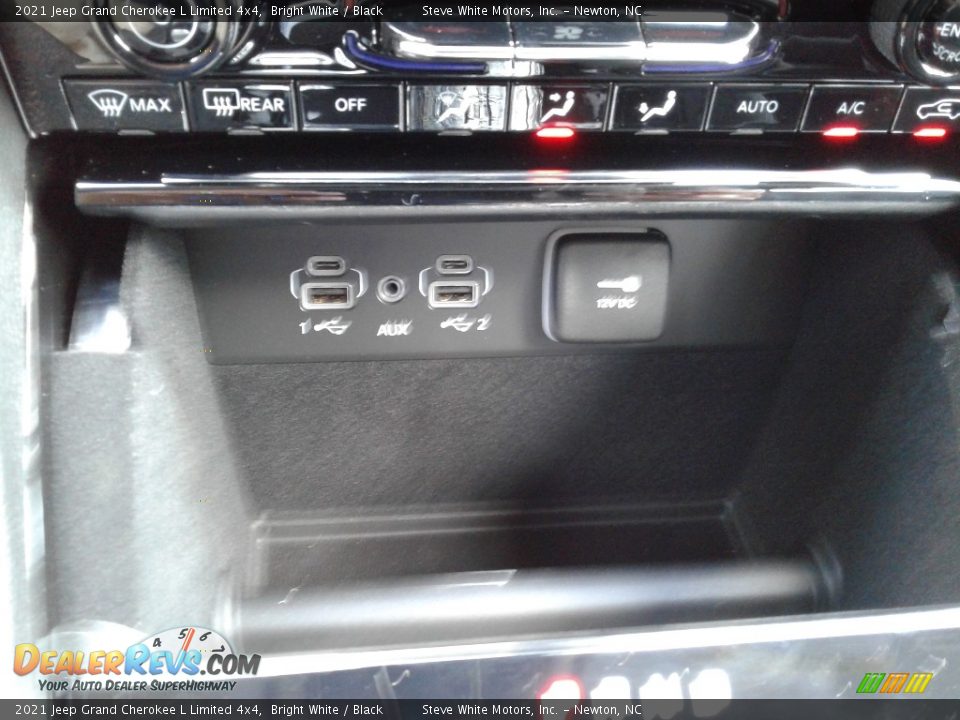 2021 Jeep Grand Cherokee L Limited 4x4 Bright White / Black Photo #28