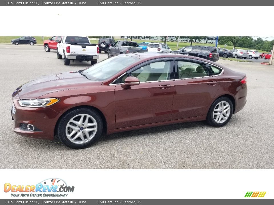 2015 Ford Fusion SE Bronze Fire Metallic / Dune Photo #6