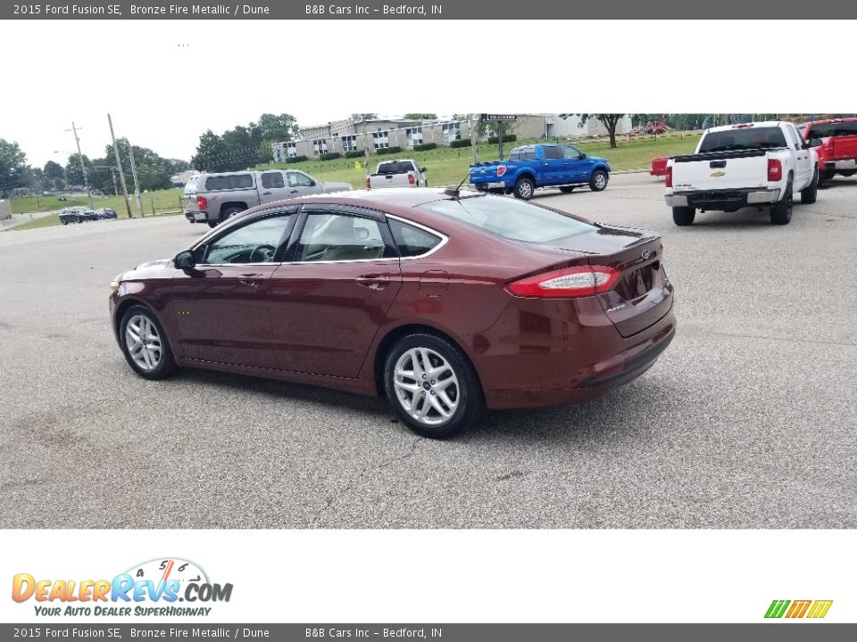 2015 Ford Fusion SE Bronze Fire Metallic / Dune Photo #7