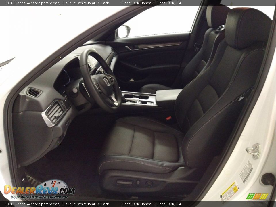 2018 Honda Accord Sport Sedan Platinum White Pearl / Black Photo #11