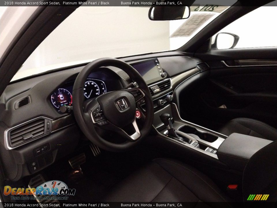 2018 Honda Accord Sport Sedan Platinum White Pearl / Black Photo #13
