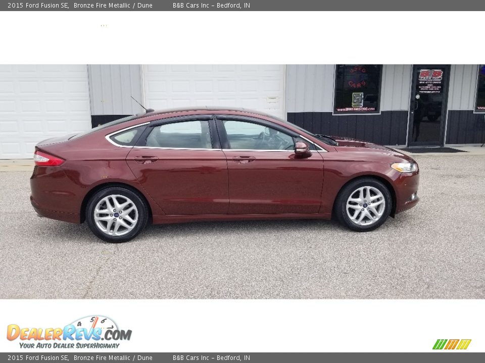 2015 Ford Fusion SE Bronze Fire Metallic / Dune Photo #10