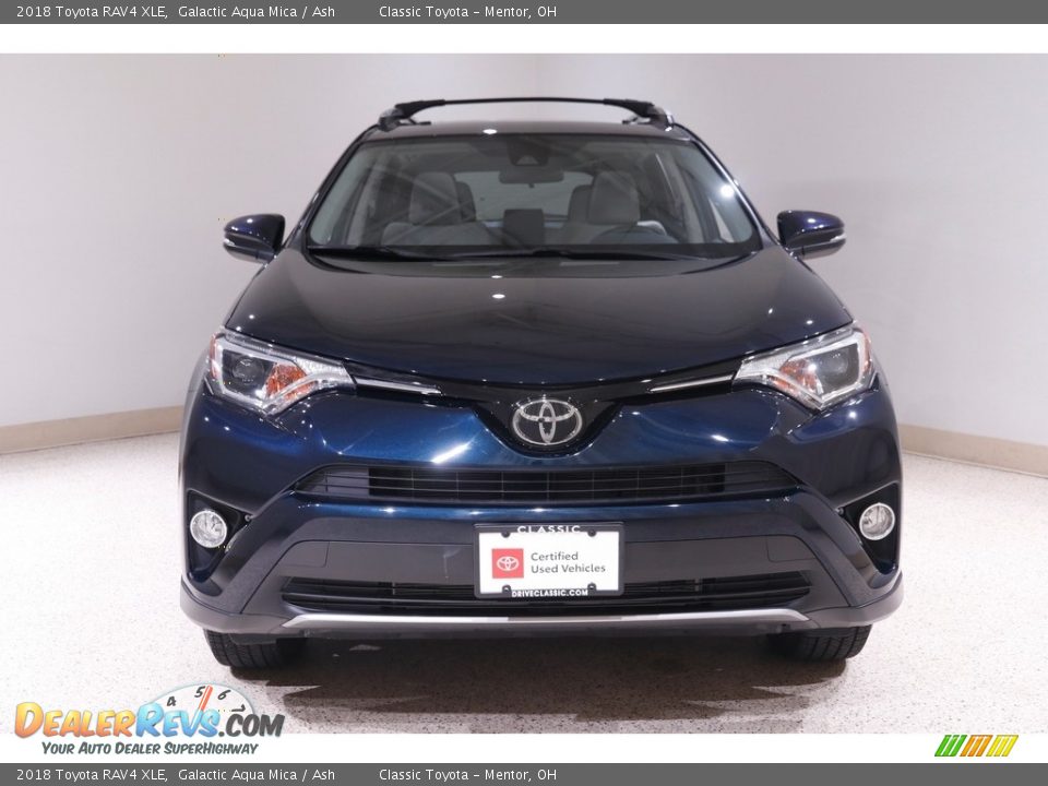 2018 Toyota RAV4 XLE Galactic Aqua Mica / Ash Photo #2