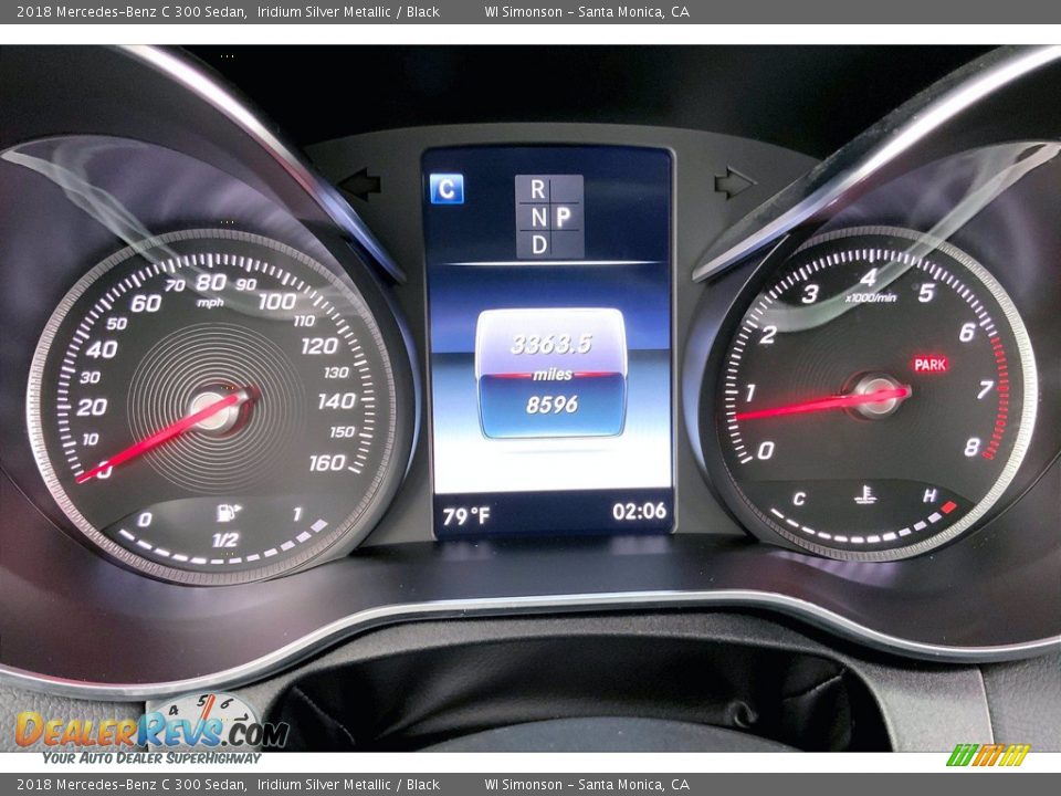 2018 Mercedes-Benz C 300 Sedan Iridium Silver Metallic / Black Photo #23