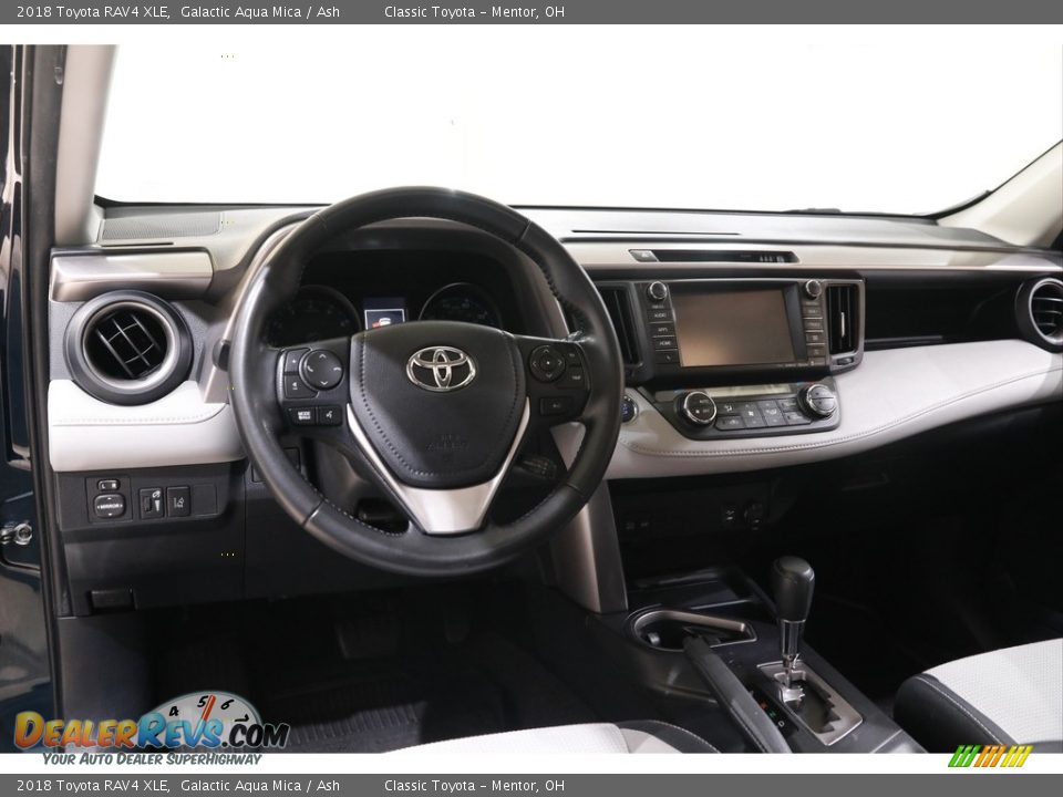 2018 Toyota RAV4 XLE Galactic Aqua Mica / Ash Photo #6