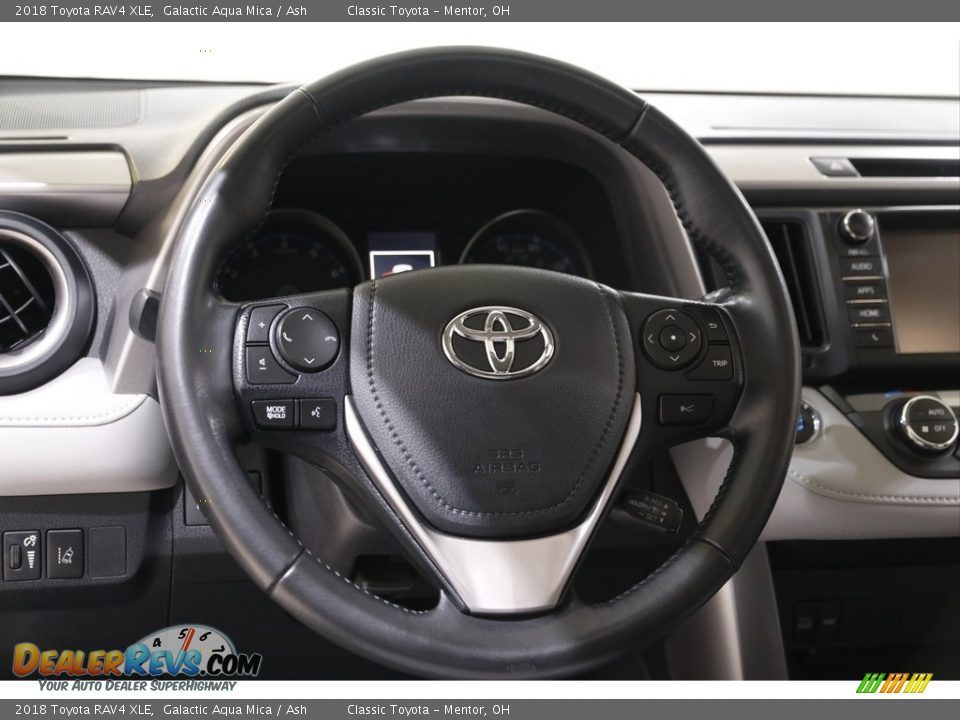 2018 Toyota RAV4 XLE Galactic Aqua Mica / Ash Photo #7