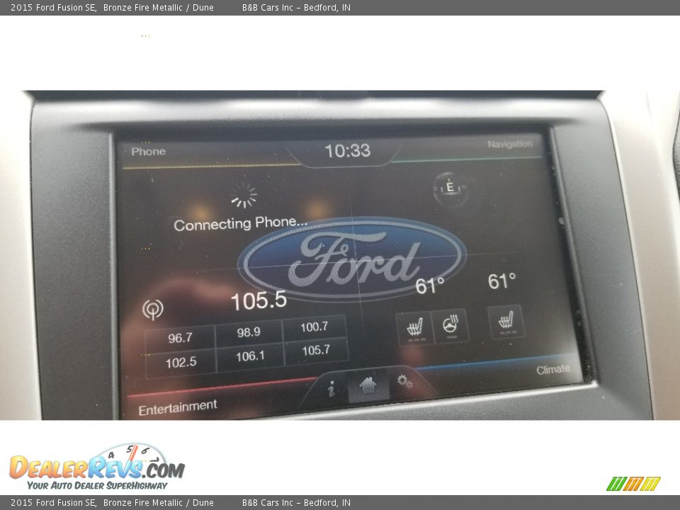 2015 Ford Fusion SE Bronze Fire Metallic / Dune Photo #17