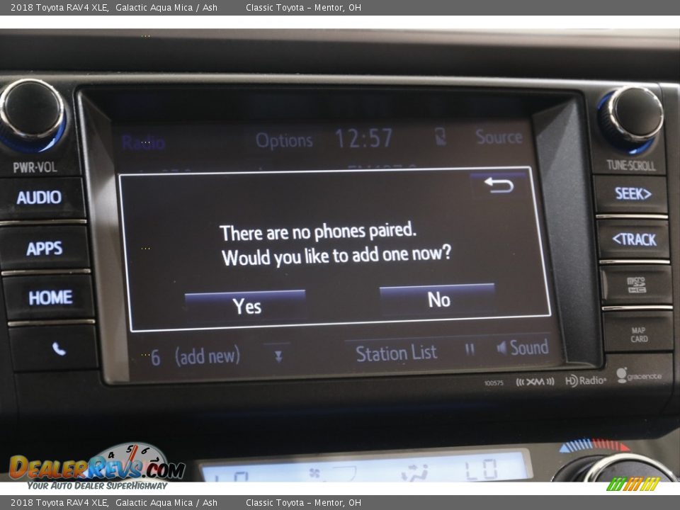 2018 Toyota RAV4 XLE Galactic Aqua Mica / Ash Photo #11