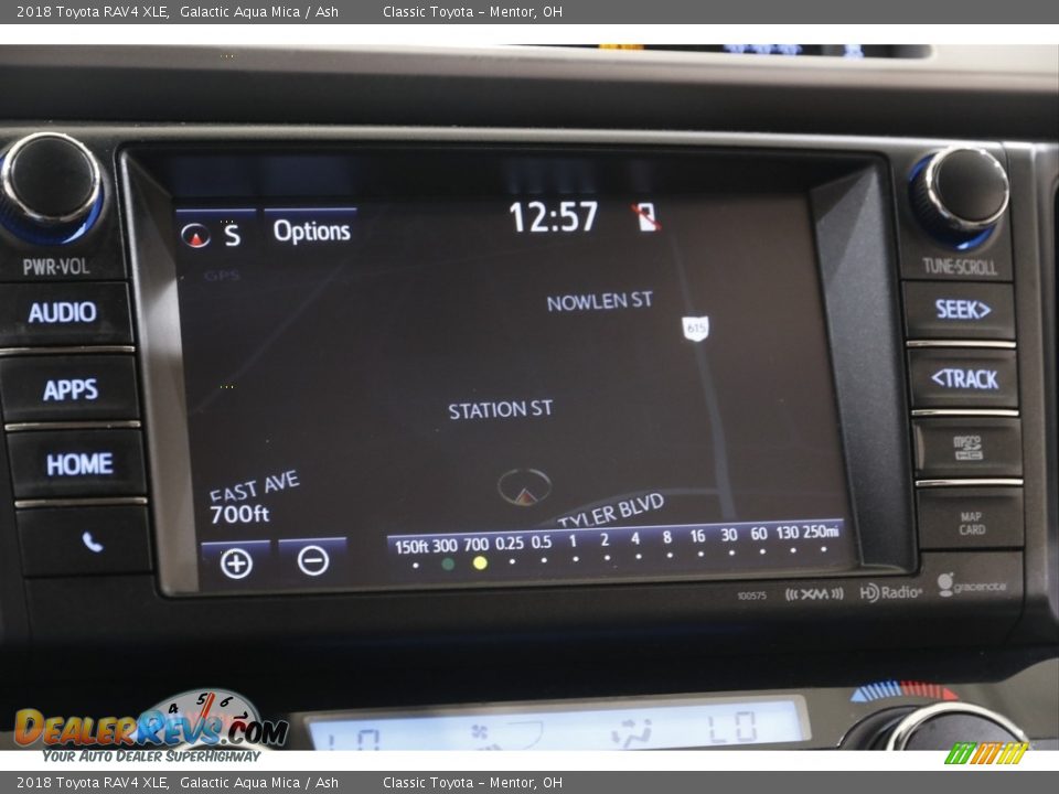 2018 Toyota RAV4 XLE Galactic Aqua Mica / Ash Photo #12