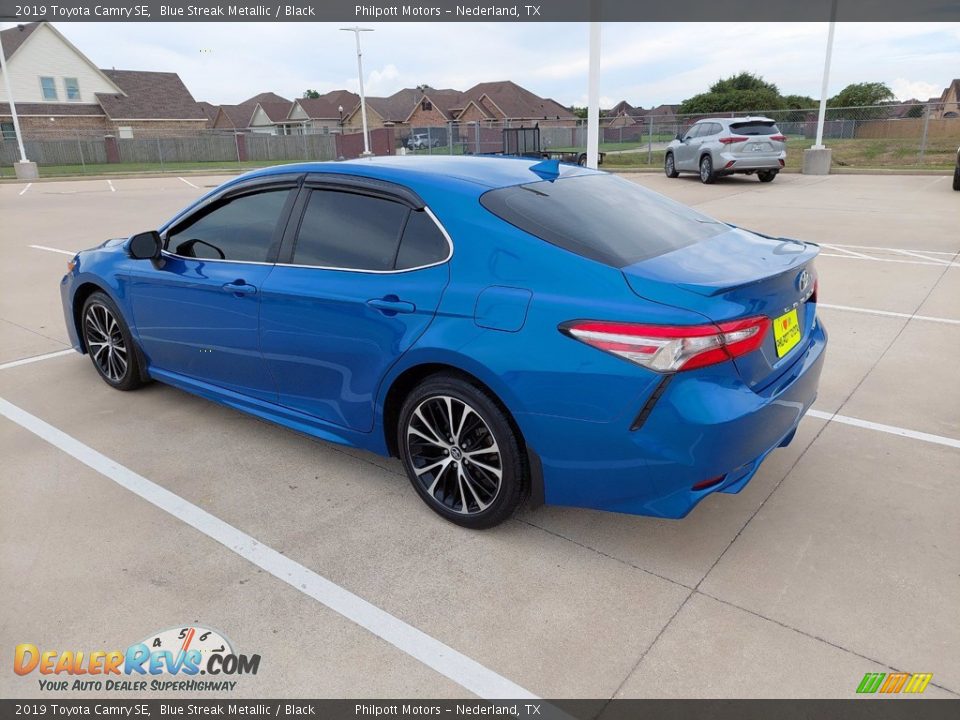 2019 Toyota Camry SE Blue Streak Metallic / Black Photo #5