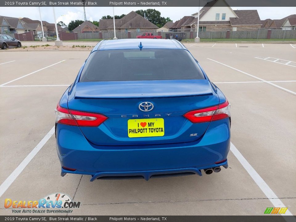 2019 Toyota Camry SE Blue Streak Metallic / Black Photo #6