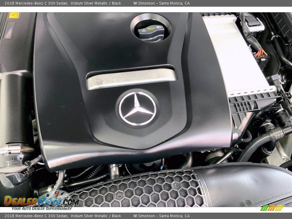 2018 Mercedes-Benz C 300 Sedan Iridium Silver Metallic / Black Photo #32
