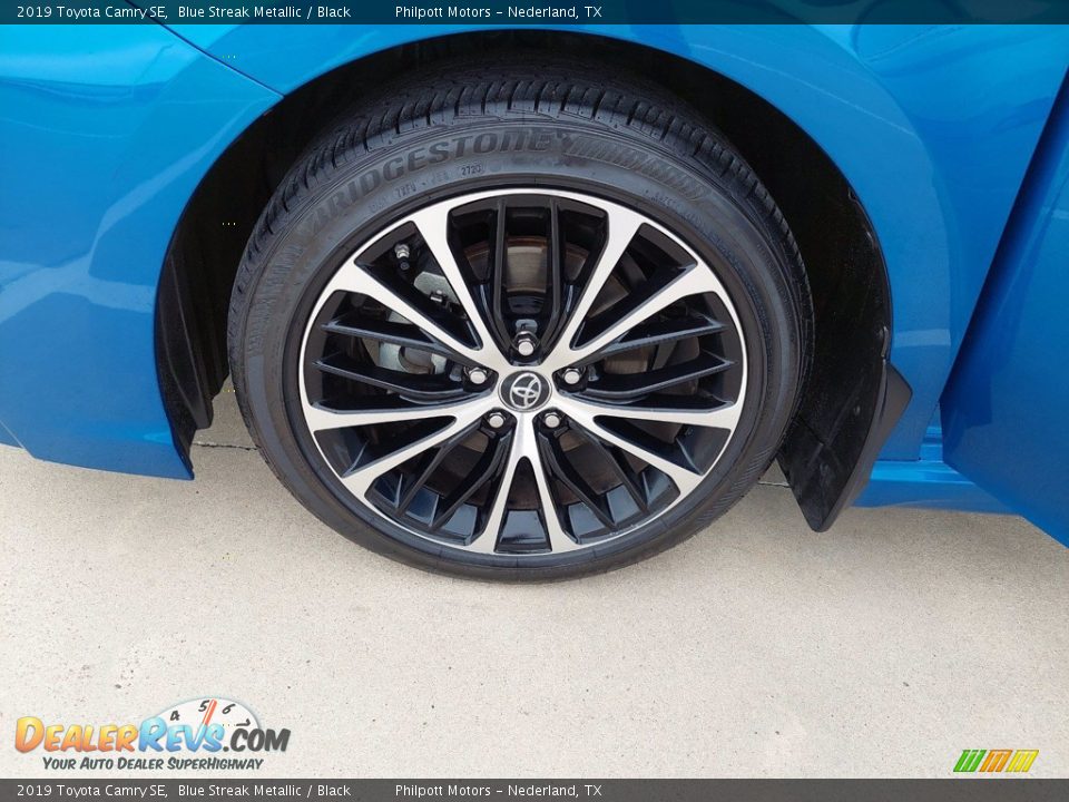 2019 Toyota Camry SE Blue Streak Metallic / Black Photo #9
