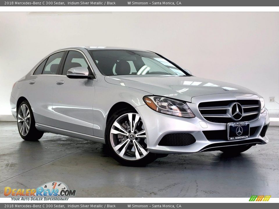 2018 Mercedes-Benz C 300 Sedan Iridium Silver Metallic / Black Photo #34