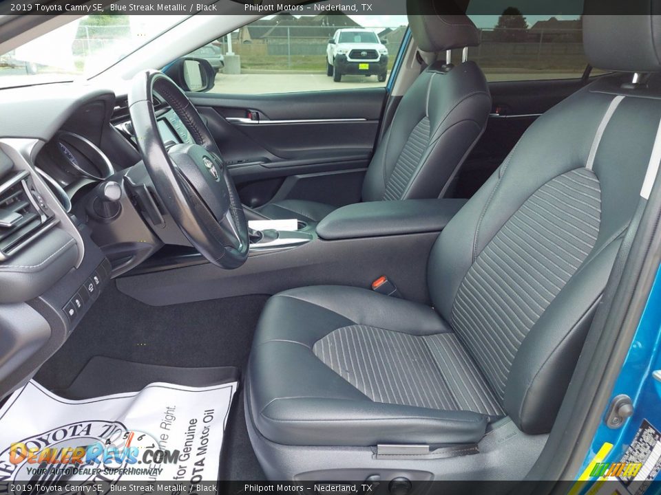 2019 Toyota Camry SE Blue Streak Metallic / Black Photo #10