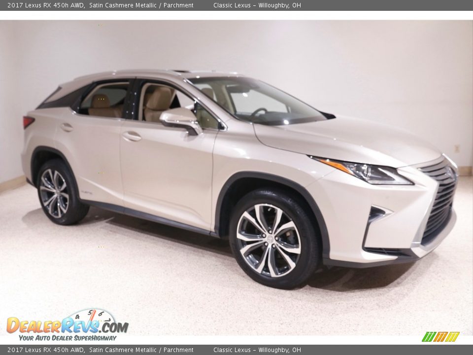 2017 Lexus RX 450h AWD Satin Cashmere Metallic / Parchment Photo #1