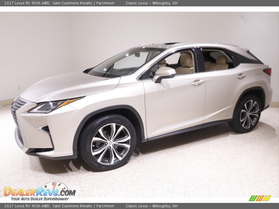 2017 Lexus RX 450h AWD Satin Cashmere Metallic / Parchment Photo #3