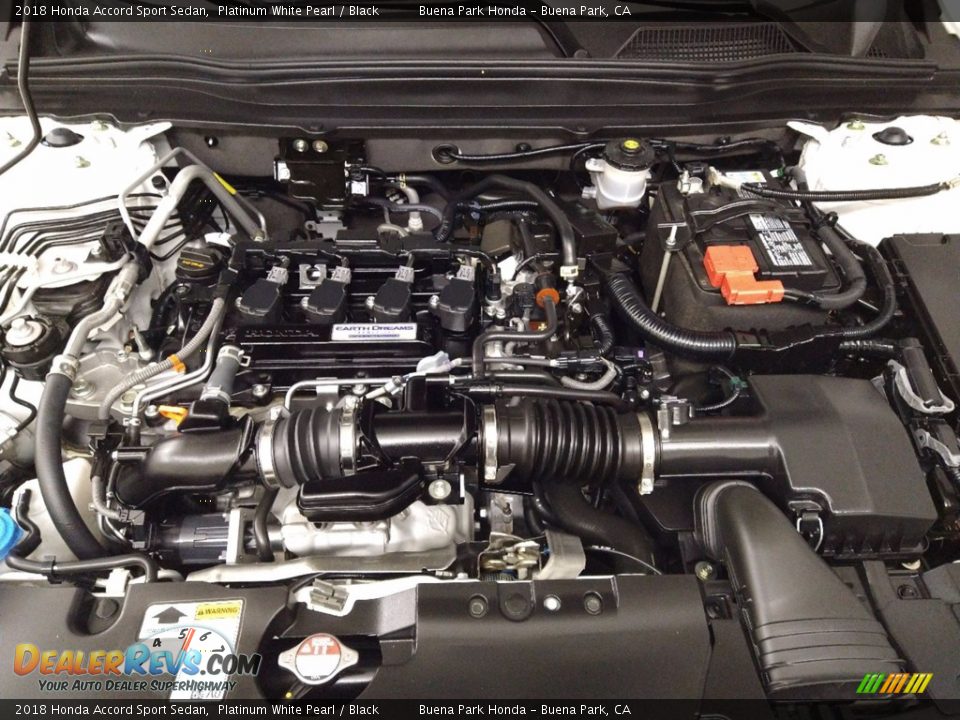 2018 Honda Accord Sport Sedan Platinum White Pearl / Black Photo #30