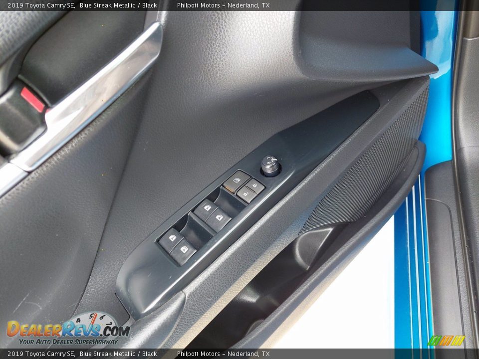 2019 Toyota Camry SE Blue Streak Metallic / Black Photo #14