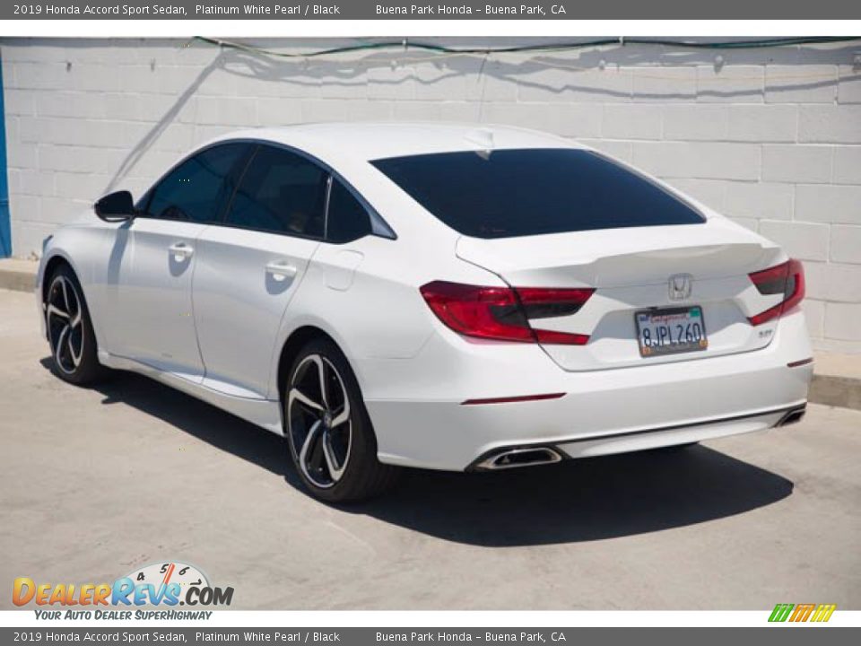 2019 Honda Accord Sport Sedan Platinum White Pearl / Black Photo #2