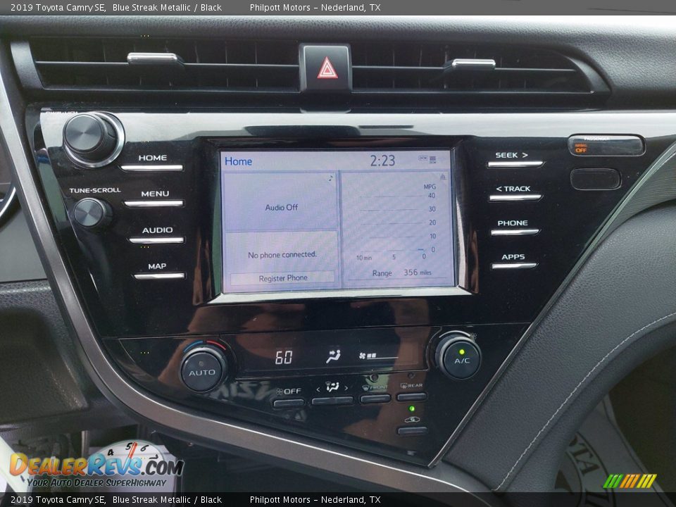 2019 Toyota Camry SE Blue Streak Metallic / Black Photo #18