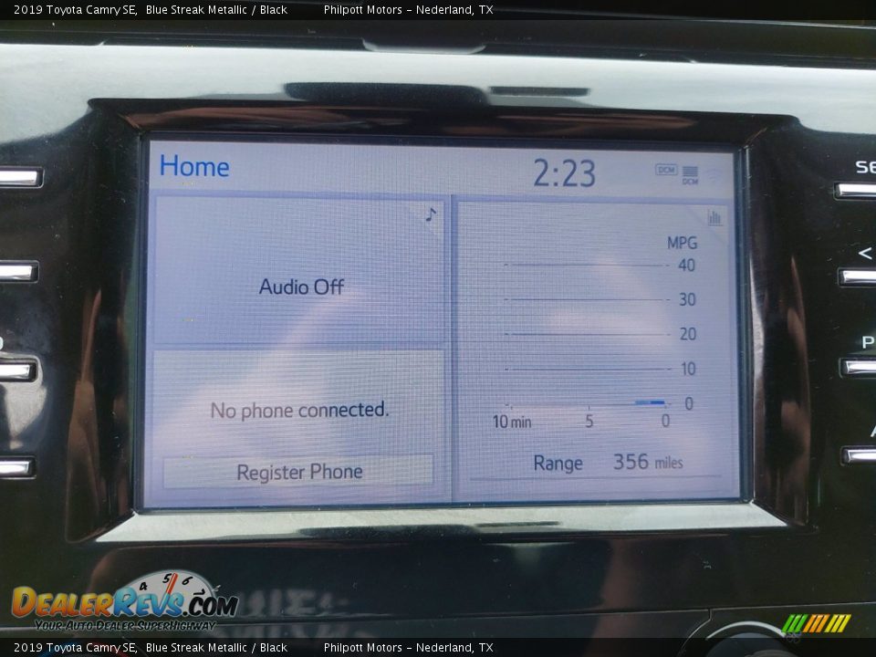 2019 Toyota Camry SE Blue Streak Metallic / Black Photo #19