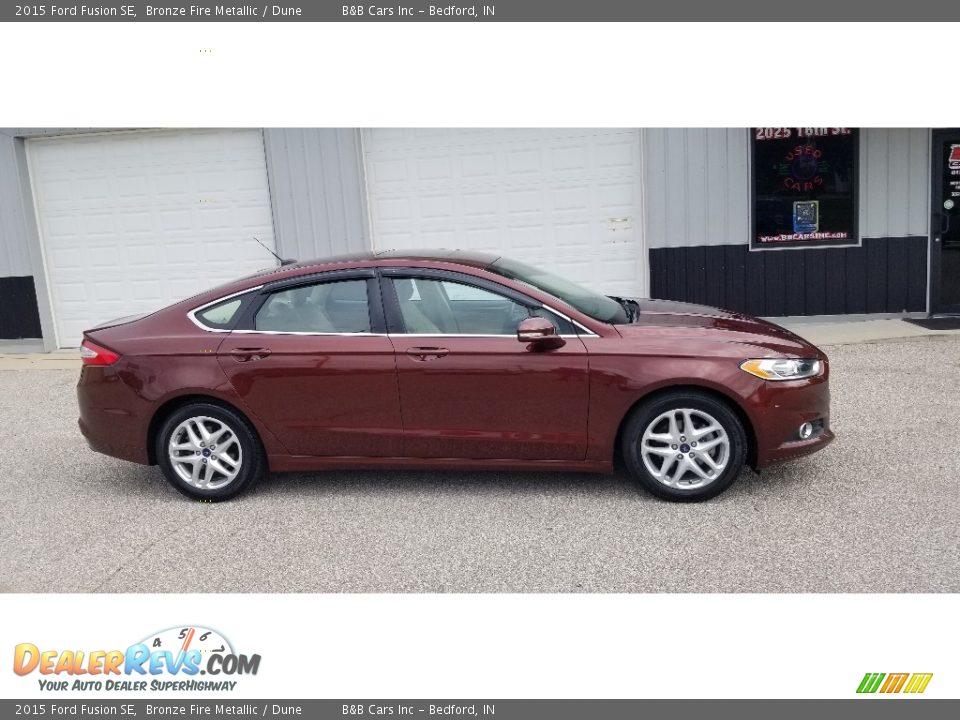 2015 Ford Fusion SE Bronze Fire Metallic / Dune Photo #35