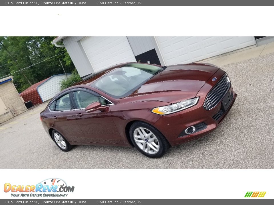 2015 Ford Fusion SE Bronze Fire Metallic / Dune Photo #36