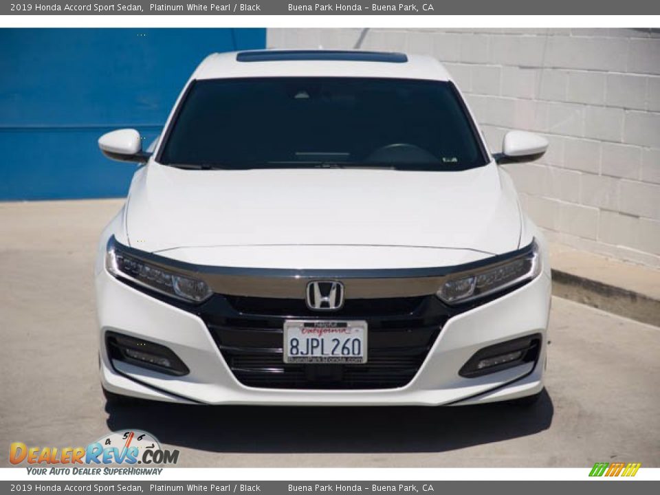 2019 Honda Accord Sport Sedan Platinum White Pearl / Black Photo #7