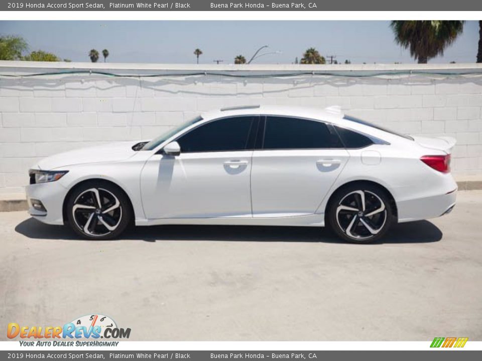 2019 Honda Accord Sport Sedan Platinum White Pearl / Black Photo #8