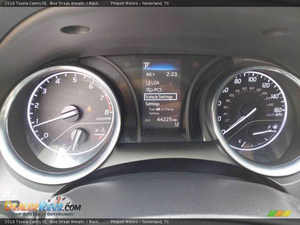 2019 Toyota Camry SE Blue Streak Metallic / Black Photo #22