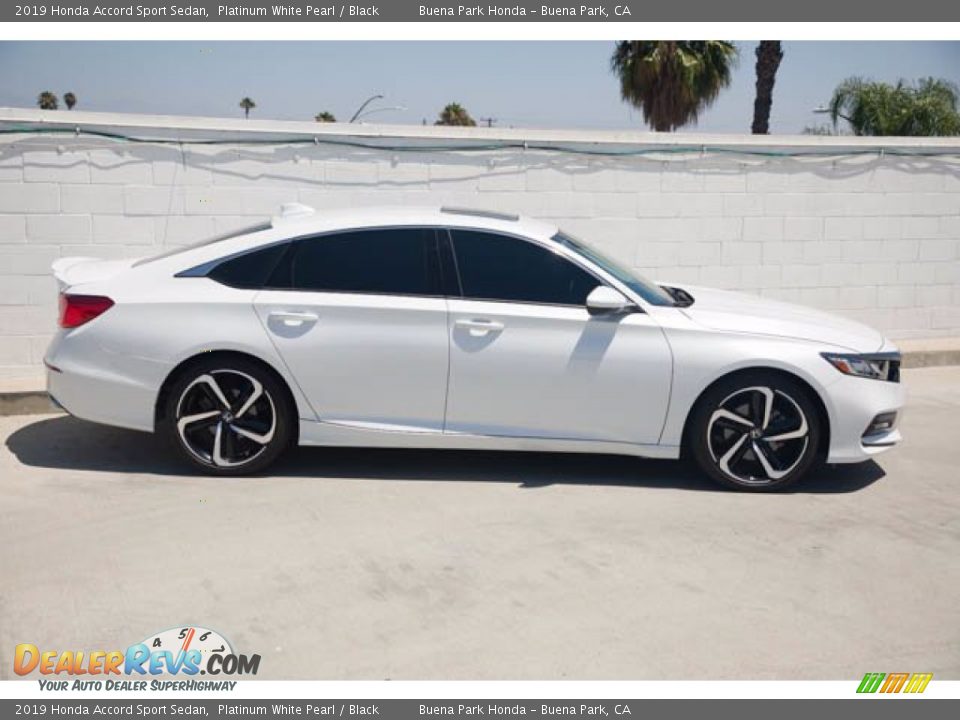 2019 Honda Accord Sport Sedan Platinum White Pearl / Black Photo #12