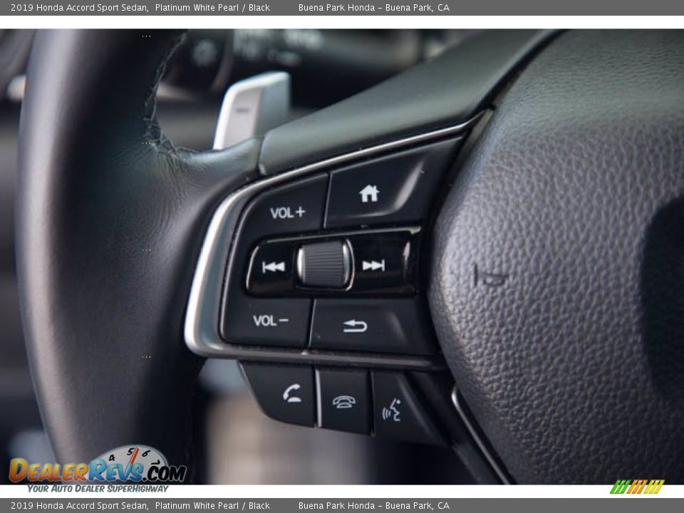 2019 Honda Accord Sport Sedan Platinum White Pearl / Black Photo #14