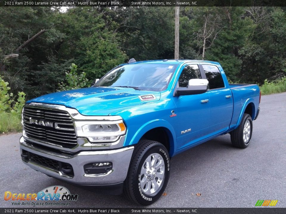 2021 Ram 2500 Laramie Crew Cab 4x4 Hydro Blue Pearl / Black Photo #2