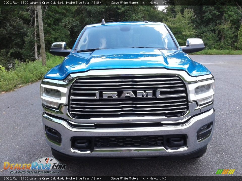 2021 Ram 2500 Laramie Crew Cab 4x4 Hydro Blue Pearl / Black Photo #3
