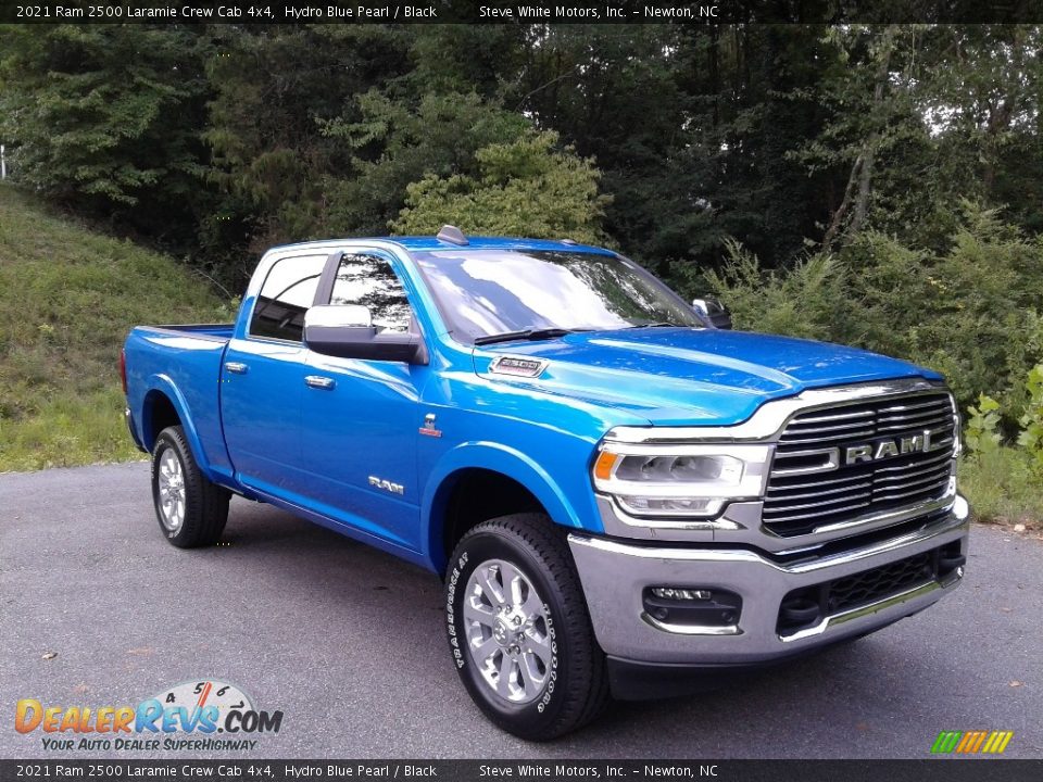 2021 Ram 2500 Laramie Crew Cab 4x4 Hydro Blue Pearl / Black Photo #4