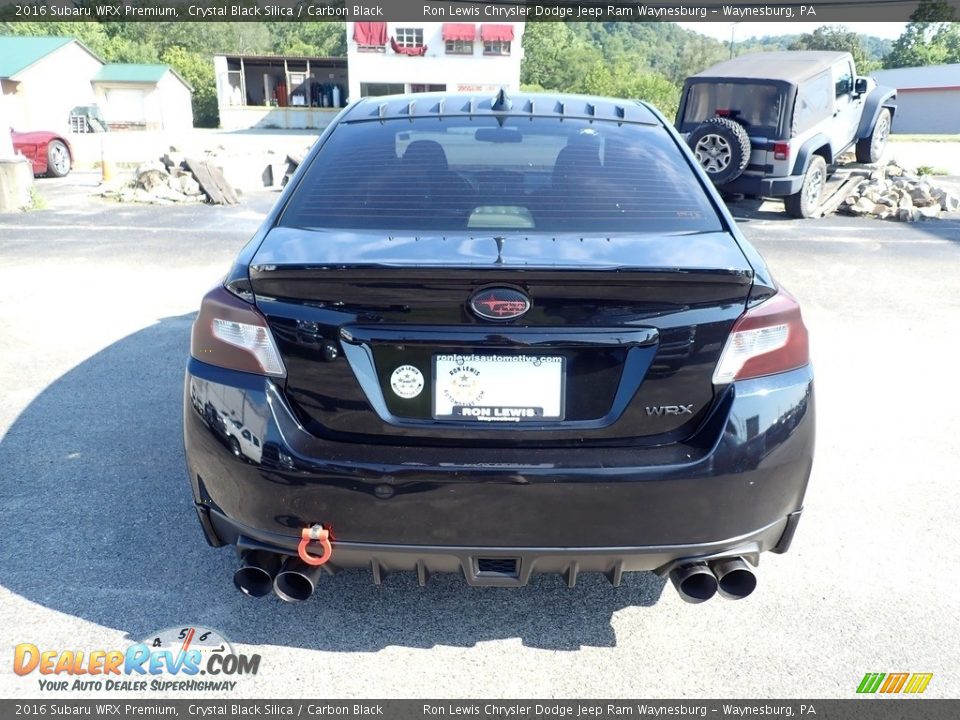 2016 Subaru WRX Premium Crystal Black Silica / Carbon Black Photo #4