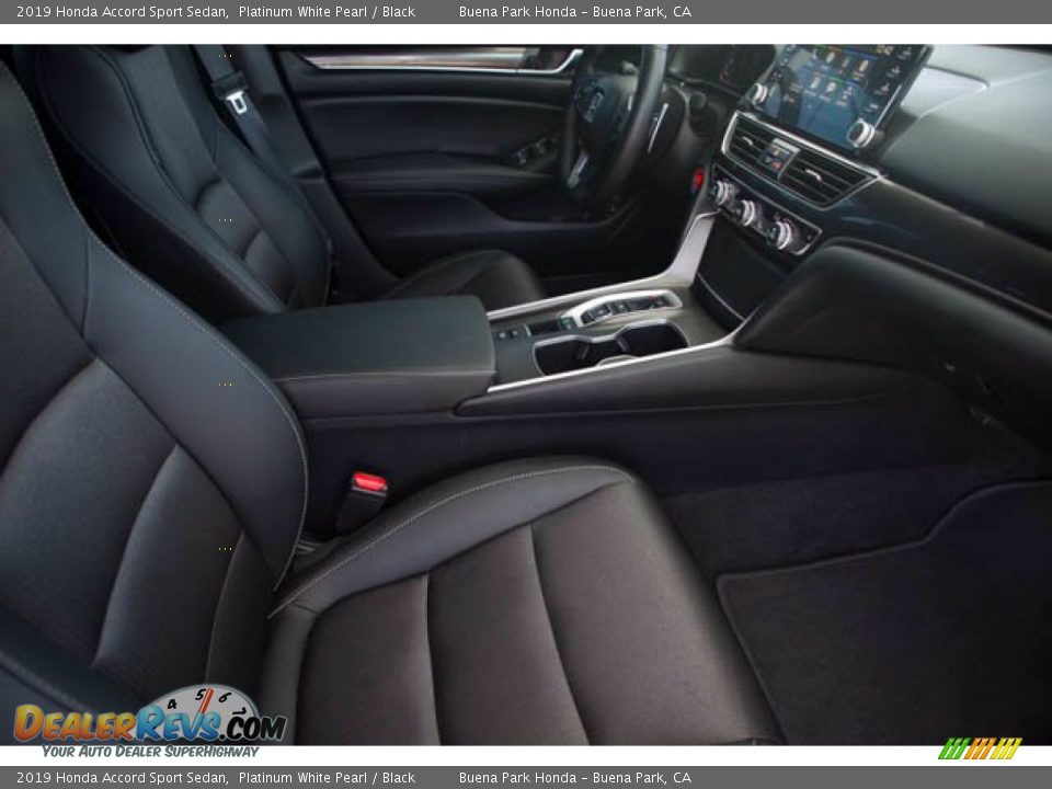 2019 Honda Accord Sport Sedan Platinum White Pearl / Black Photo #24