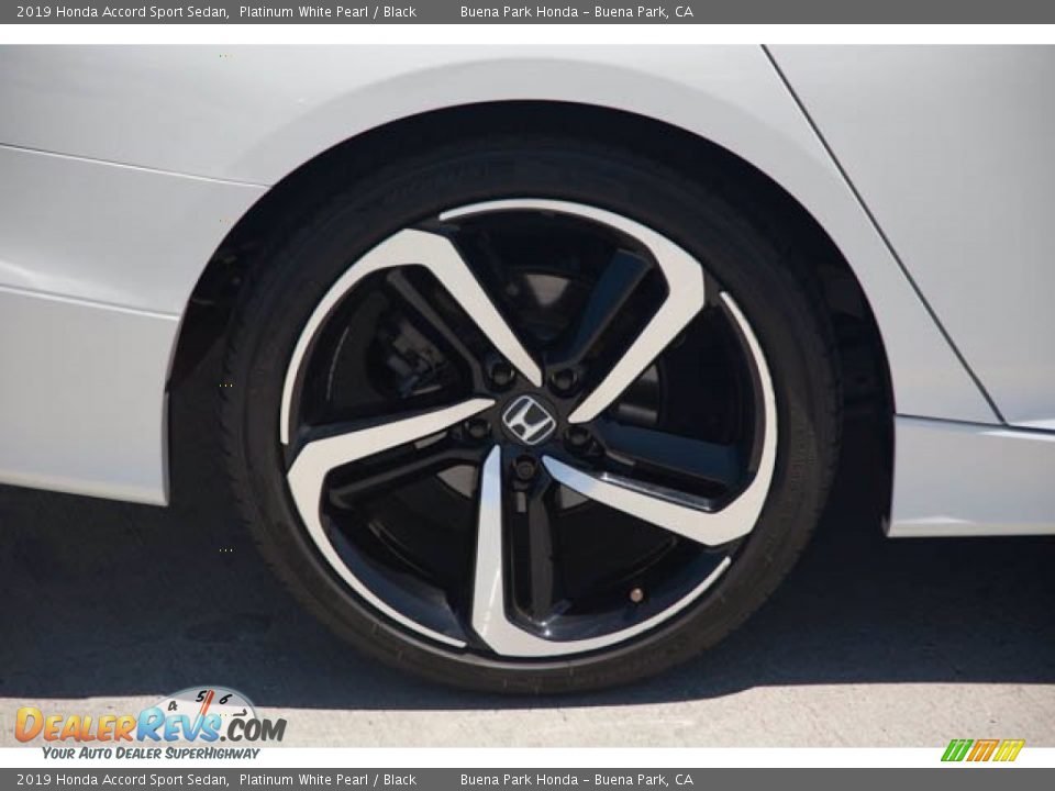2019 Honda Accord Sport Sedan Platinum White Pearl / Black Photo #35