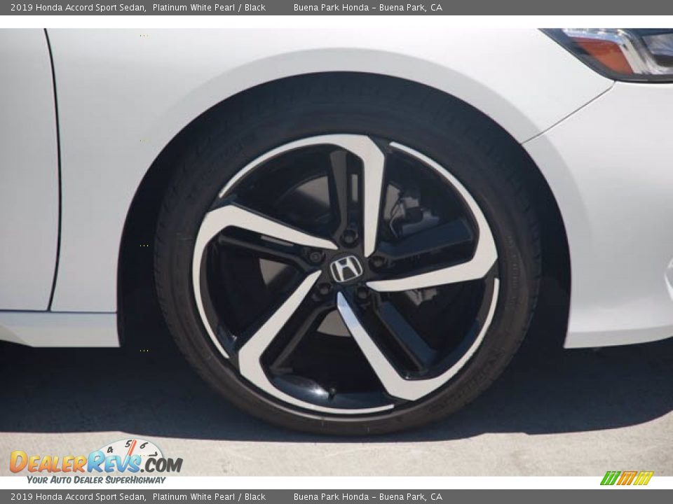 2019 Honda Accord Sport Sedan Platinum White Pearl / Black Photo #36