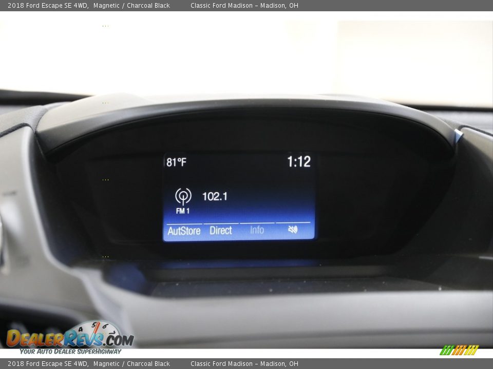 2018 Ford Escape SE 4WD Magnetic / Charcoal Black Photo #10