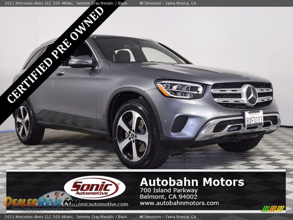 2021 Mercedes-Benz GLC 300 4Matic Selenite Gray Metallic / Black Photo #1