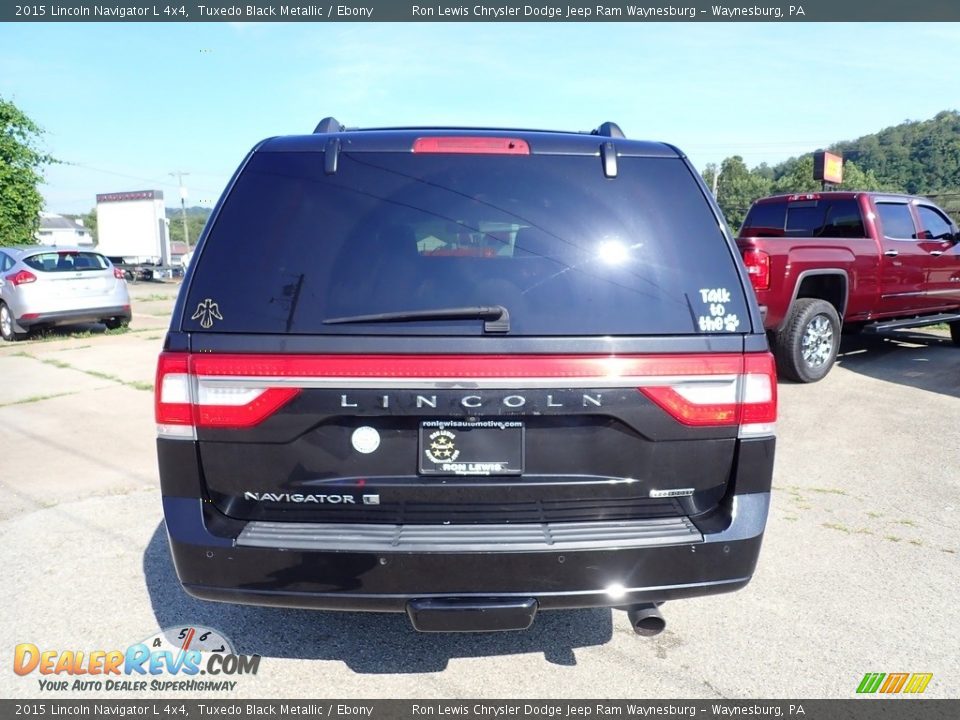 2015 Lincoln Navigator L 4x4 Tuxedo Black Metallic / Ebony Photo #4