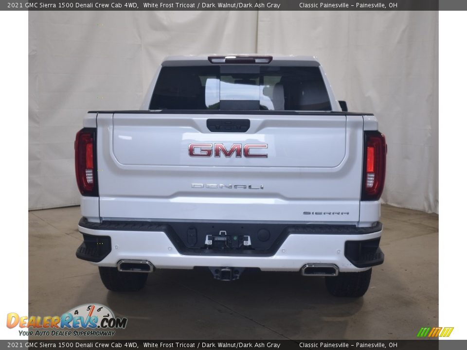 2021 GMC Sierra 1500 Denali Crew Cab 4WD White Frost Tricoat / Dark Walnut/Dark Ash Gray Photo #3