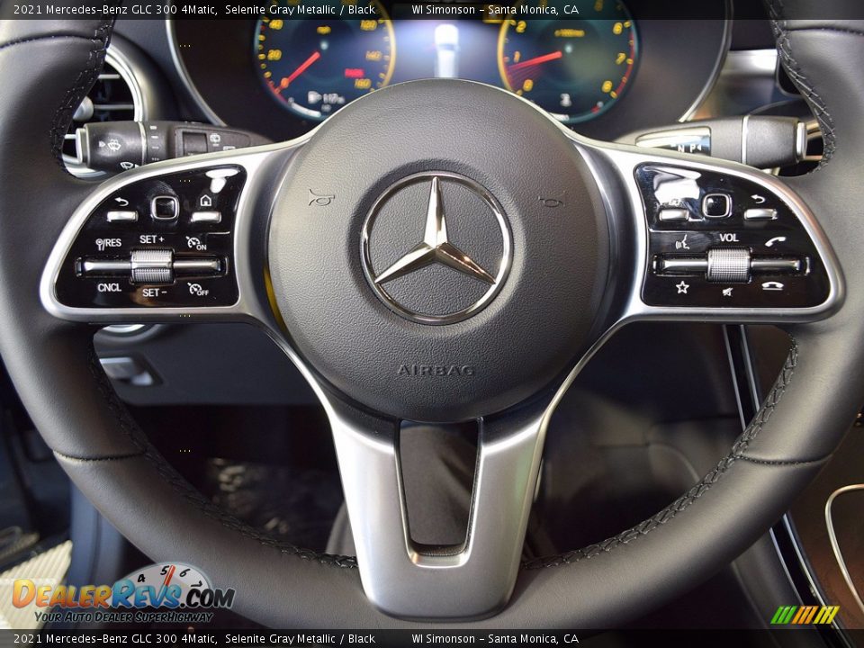 2021 Mercedes-Benz GLC 300 4Matic Selenite Gray Metallic / Black Photo #16