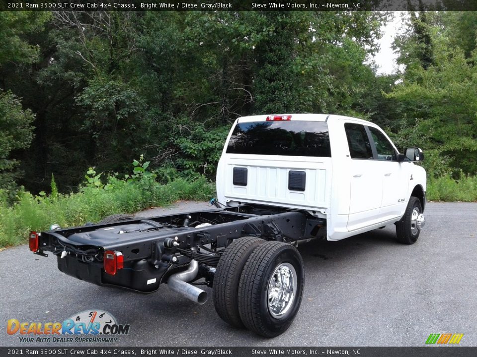 2021 Ram 3500 SLT Crew Cab 4x4 Chassis Bright White / Diesel Gray/Black Photo #6